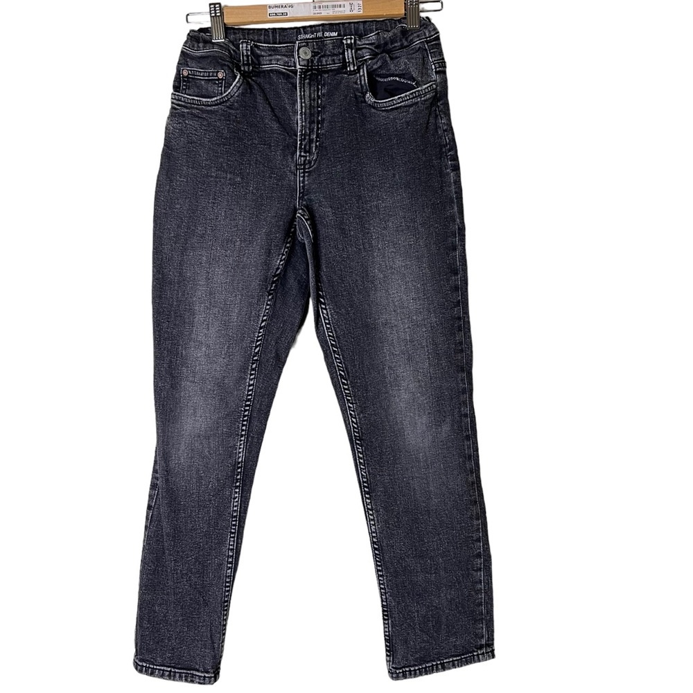 Zara Kids‎ Straight Fit Denim Washed Black Jeans